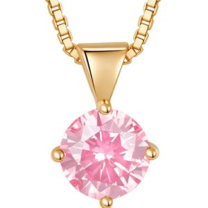STUD PENDANT GOLD-PINK